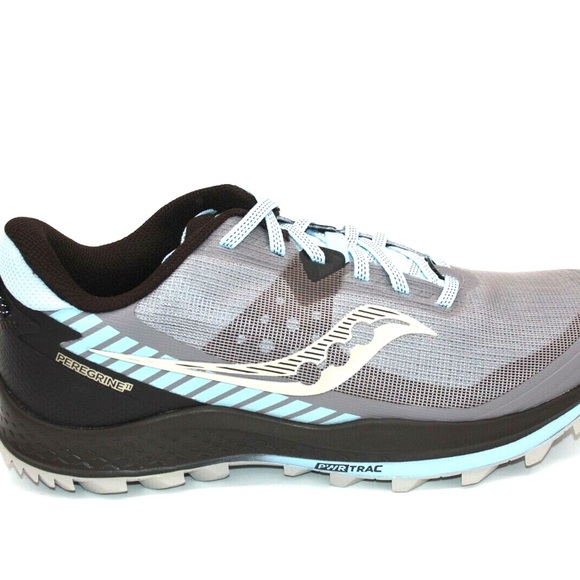 Saucony Women's Peregrine Brown and Light Blue Hiking Shoes Size 9W - Picture 2 of 11